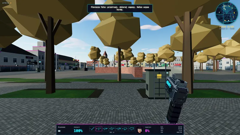 Neon: the neon HUD in the same frame
