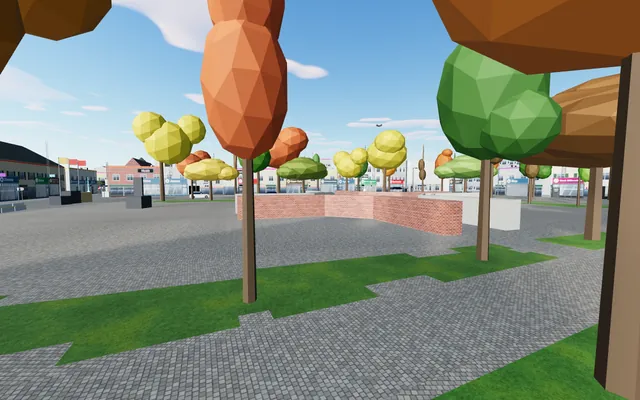 Before: Skierniewice by day with trees in coloured variants